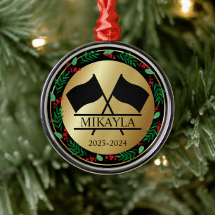 Colour Guard Marching Band Christmas Ornament