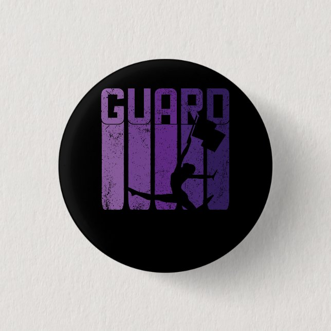 Colour Guard Marching Band Flag Girl Cheerleading  3 Cm Round Badge (Front)