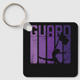 Colour Guard Marching Band Flag Girl Cheerleading  Key Ring