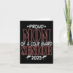 Colour Guard Senior Mum Cl Of 2025 Graduation Funn Card