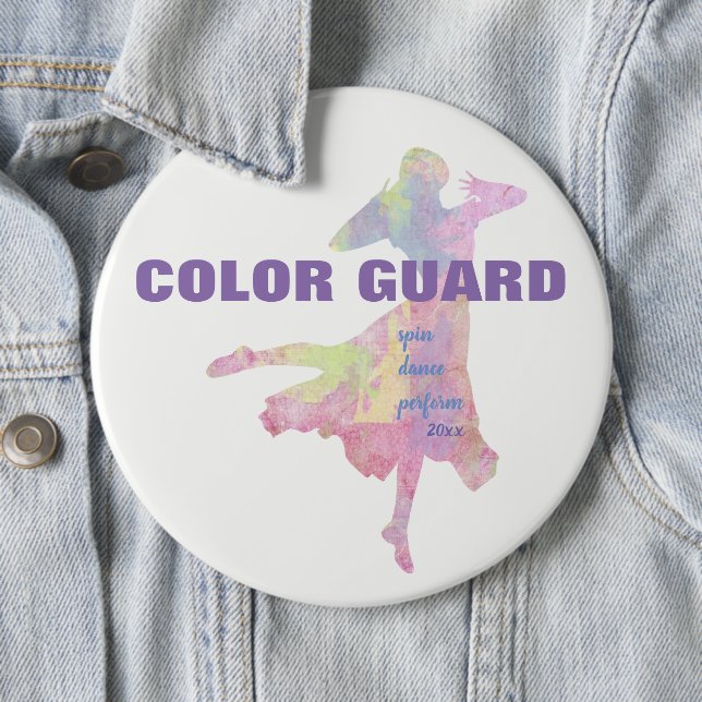Colour Guard With Spin Dance Perform | Button (In Situ)