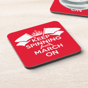 Colour Guard's, Red, Love Colour Guard Coaster