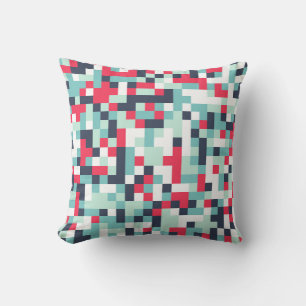 Colour Halftone Background. Abstract Multicolor Te Cushion