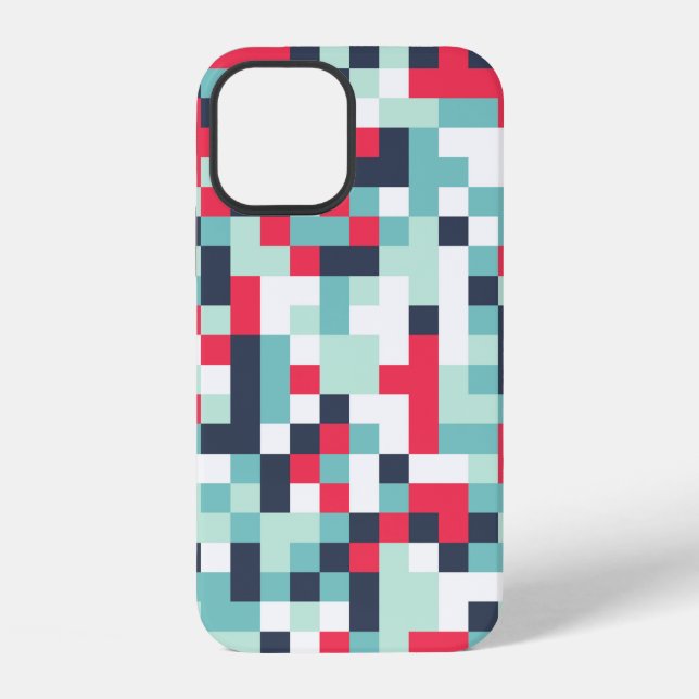 Colour Halftone Background. Abstract Multicolor Te iPhone Case (Back)