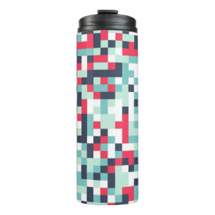 Colour Halftone Background. Abstract Multicolor Te Thermal Tumbler