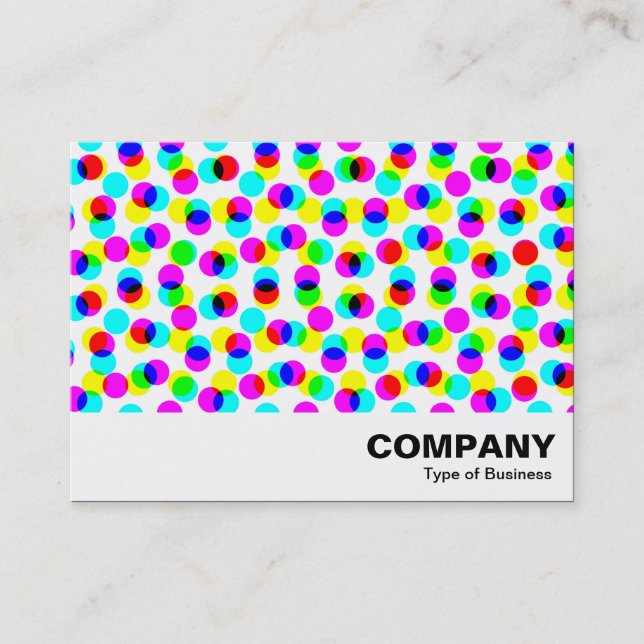Colour Halftone Pattern Business Card (Front)