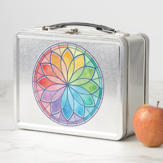 Colour Harmonies Circle Motif Metallic Lunchbox