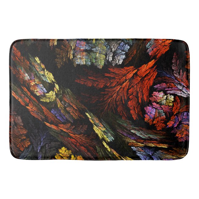Colour Harmony Abstract Art Bath Mat (Front)