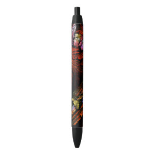 Colour Harmony Abstract Art Black Ink Pen