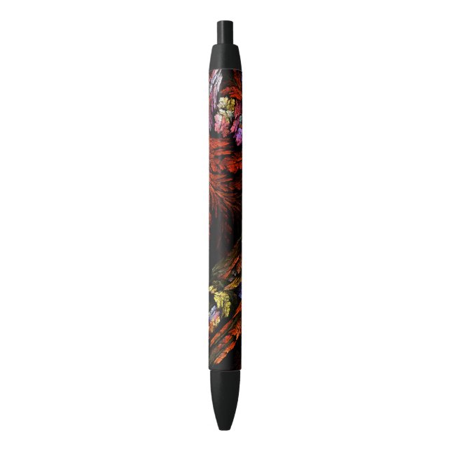 Colour Harmony Abstract Art Black Ink Pen (Front Vertical)