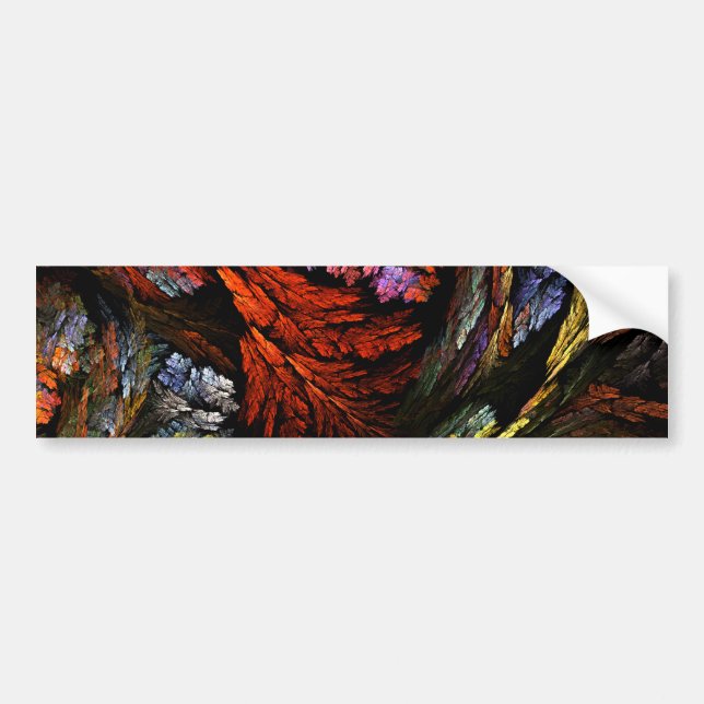 Colour Harmony Abstract Art Bumper Sticker (Front)