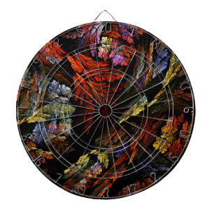 Colour Harmony Abstract Art Dartboard