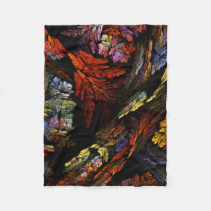 Colour Harmony Abstract Art Fleece Blanket