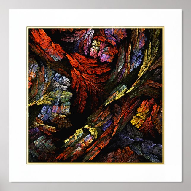 Colour Harmony Abstract Art Foil Prints (Front)