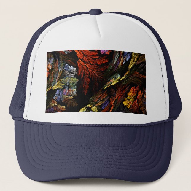 Colour Harmony Abstract Art Hat (Front)