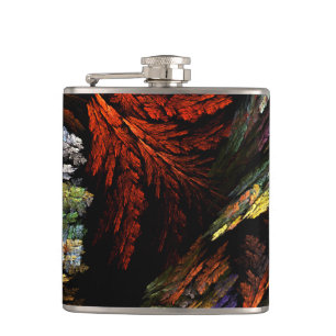 Colour Harmony Abstract Art Hip Flask