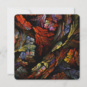 Colour Harmony Abstract Art Invitation