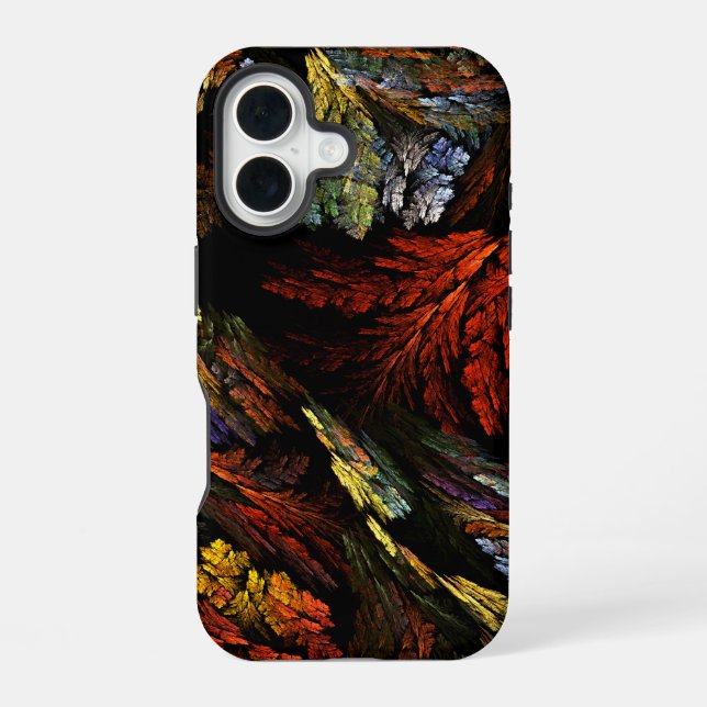 Colour Harmony Abstract Art iPhone 16 Case (Back)
