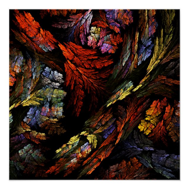 Colour Harmony Abstract Art Poster (Front)