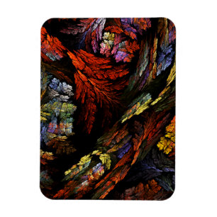 Colour Harmony Abstract Art Premium Magnet