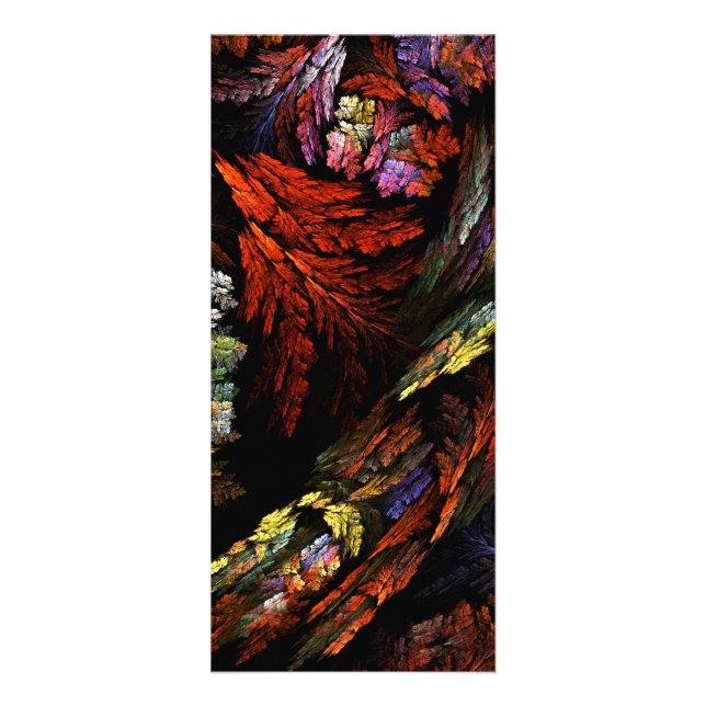 Colour Harmony Abstract Art Rack Card (Front)