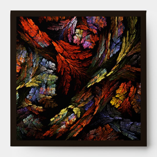Colour Harmony Abstract Art Square Envelope (Front)