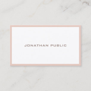 Colour Harmony Modern Elegant Sleek Artistic Plain Business Card