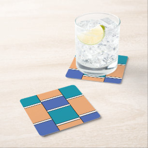 Colour Harmony Square Paper Coaster