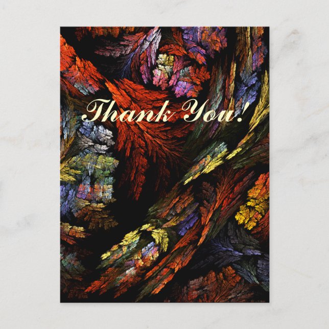 Colour Harmony Thank You Postcard (Front)
