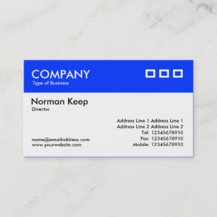 Colour Header - Blue (0033FF) v2 Business Card