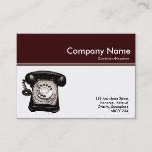 Colour Header III - Dark Brown Business Card