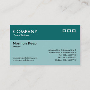 Colour Header - Shades of Green Business Card