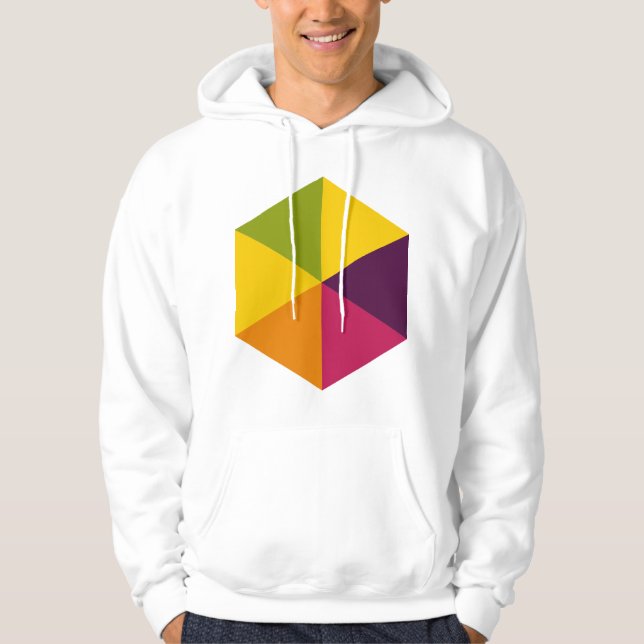 Colour Hexagon 01 Hoodie (Front)