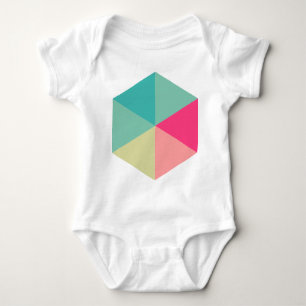Colour Hexagon 02 Baby Bodysuit