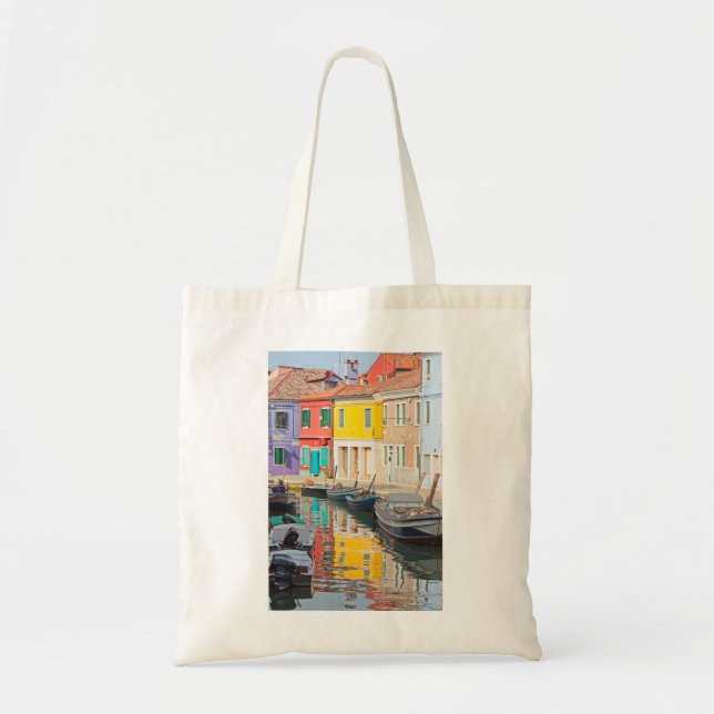 Colour houses in Venice island Burano Ital Tote Bag (Front)