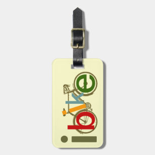 colour I bike Luggage Tag