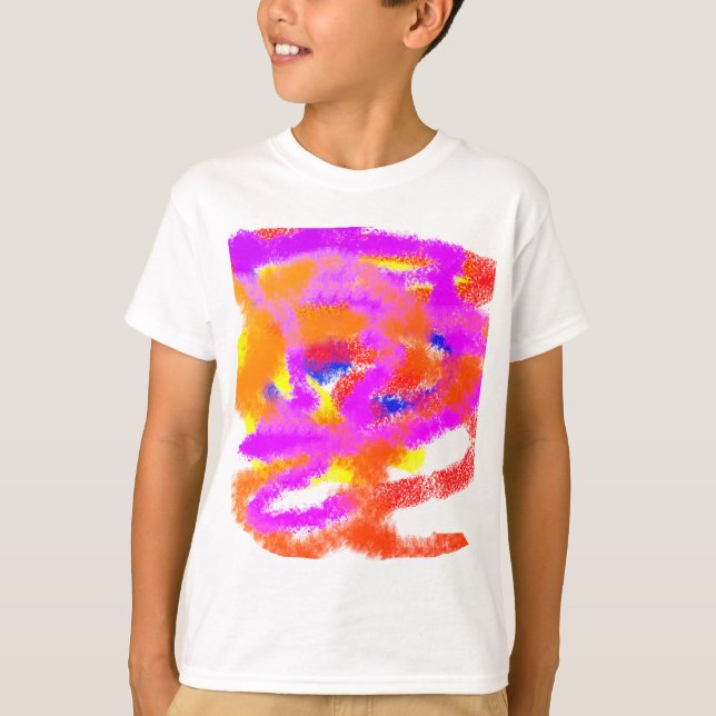 Colour Ideas abstract mind stress T-Shirt (Front)