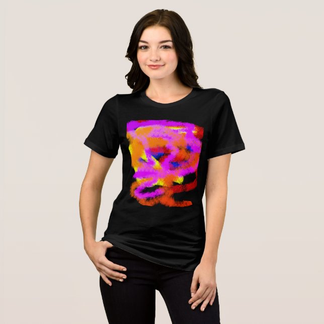 Colour Ideas abstract mind stress Tri-Blend Shirt (Front Full)