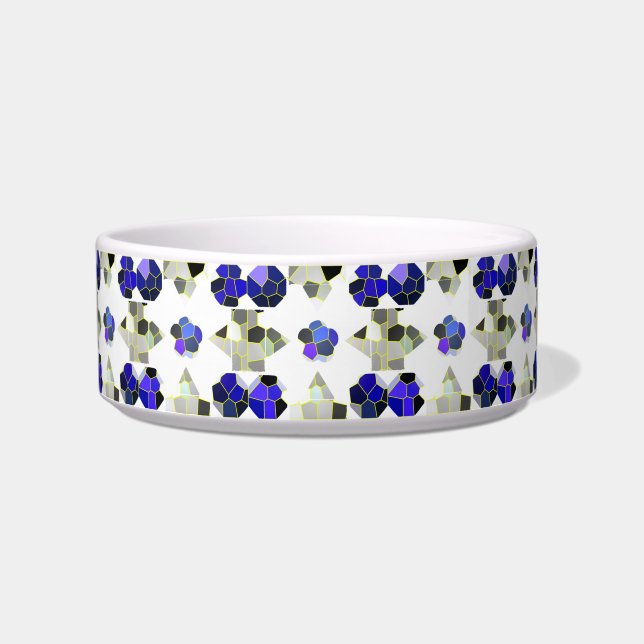 Colour Illustration Fancy shapes, Grey and Blue Bowl (Front)