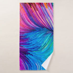 Colour In Motion series. Abstract design made of F Bath Towel