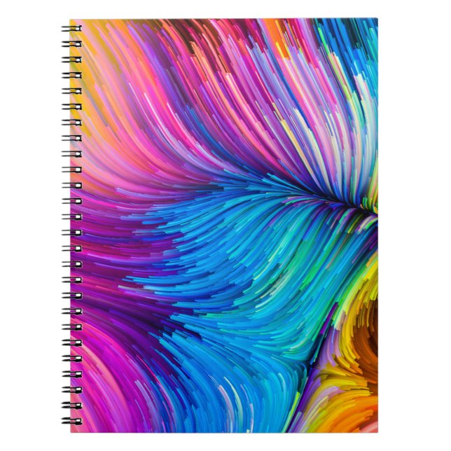 Colour In Motion series. Abstract design made of F Notebook (Front)