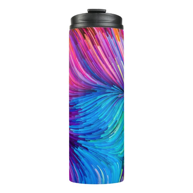 Colour In Motion series. Abstract design made of F Thermal Tumbler (Front)