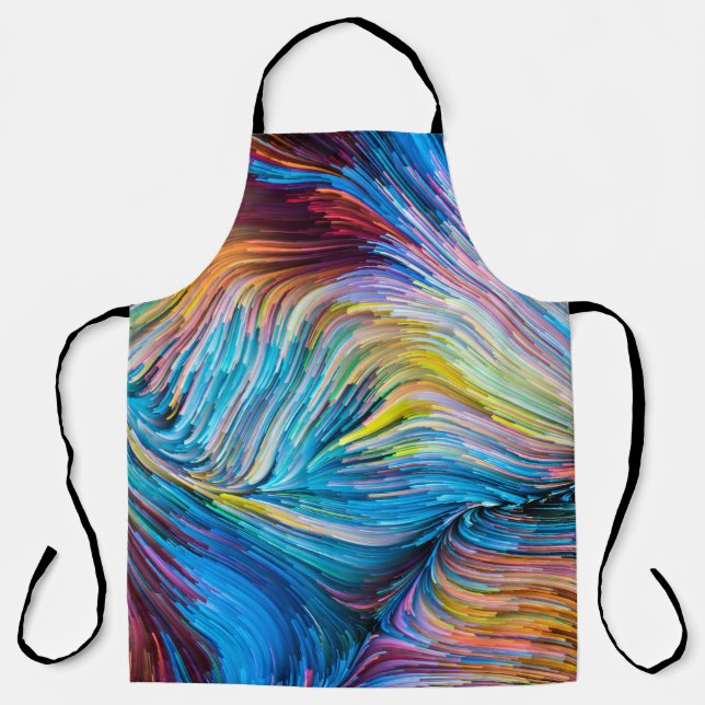 Colour In Motion series. Background design of Flow Apron (Front)