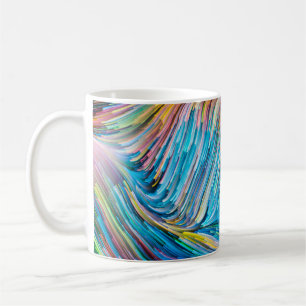 Colour In Motion series. Background design of Flow Coffee Mug