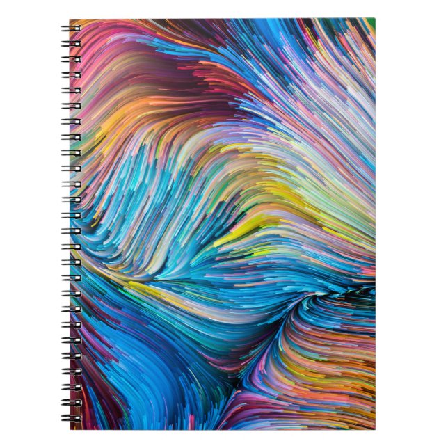 Colour In Motion series. Background design of Flow Notebook (Front)