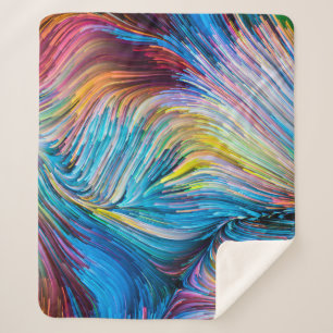 Colour In Motion series. Background design of Flow Sherpa Blanket