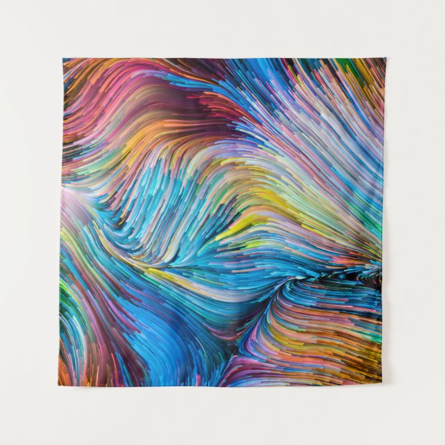 Colour In Motion series. Background design of Flow Tapestry (Front)