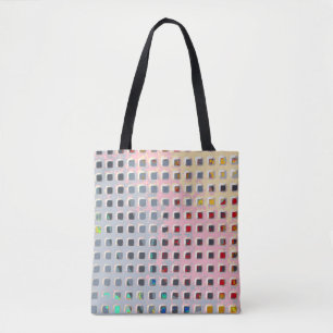 Colour in the Grid Tote Bag