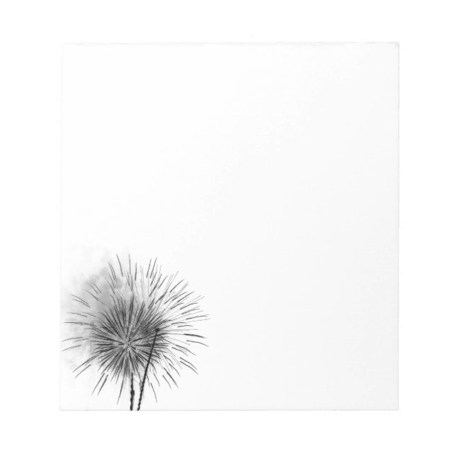 Colour-Inverted Fireworks Notepad (Front)