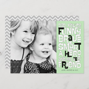 Colour it in Dad Father's Day Card